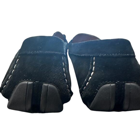 Mens Salvatore Ferragamo Black Suede Loafers Size 10 - Picture 4 of 8